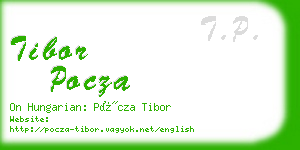 tibor pocza business card